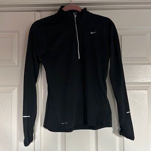 Nike running dri fit pull over half zip